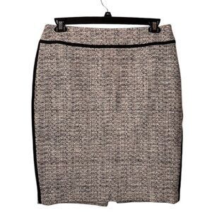 Ann Taylor | Women’s Black/White Tweed Pencil Skirt - Size 12